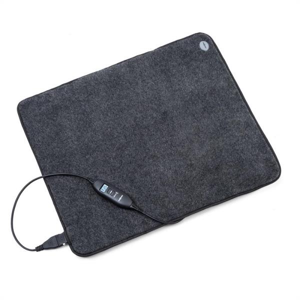 OneConcept Magic Carpet DLX, mata grzewcza, 60 x 70 cm, 190 W, 4 stopnie, timer, antracyt