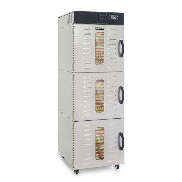 Klarstein Master Jerky 550, suszarka do żywności, 2400 W, 40–90°C, timer 24-godzinny, stal nierdzewna, kolor srebrny