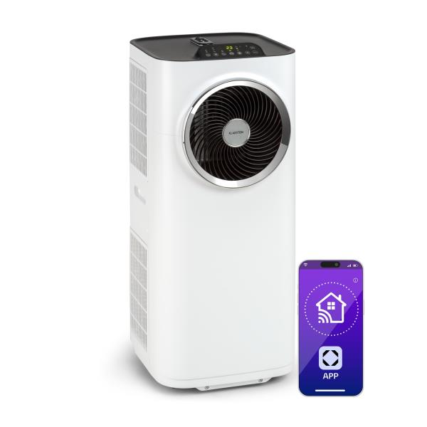 Klarstein Kraftwerk Smart 12K, klimatyzator przenośny, 12 000 BTU, sterowanie za pomocą aplikacji, biały