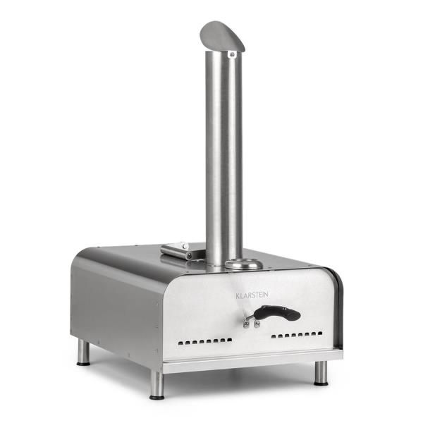Klarstein Diavolo, piec do pizzy, na pellet, kamień do pizzy, termometr, stal szlachetna