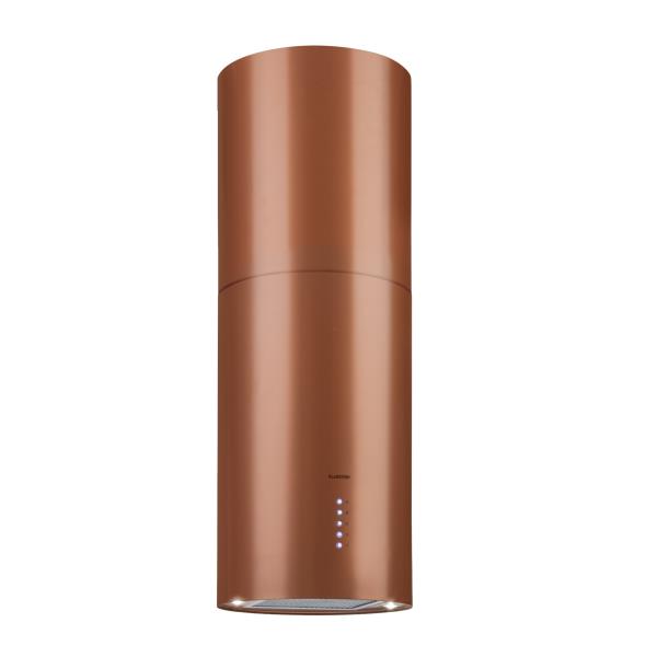 Klarstein Beretta, okap kuchenny wyspowy, Ø 35 cm, LED, 650 m³/h, kolor miedziany