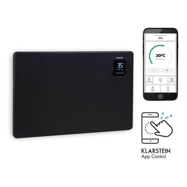 Klarstein Bansin Smart 1500, grzejnik konwektorowy, 1500 W, sterowanie za pomocą aplikacji