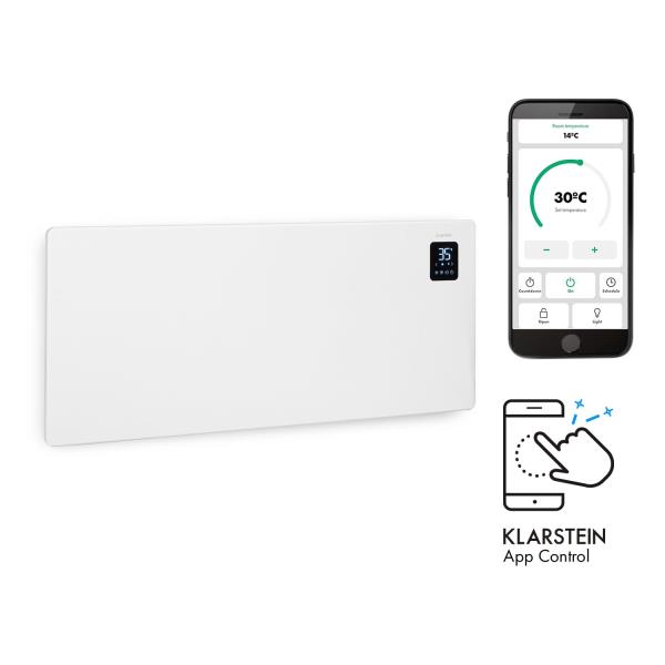 Klarstein Bansin Smart 2500, grzejnik konwektorowy, 2500 W, sterowanie za pomocą aplikacji