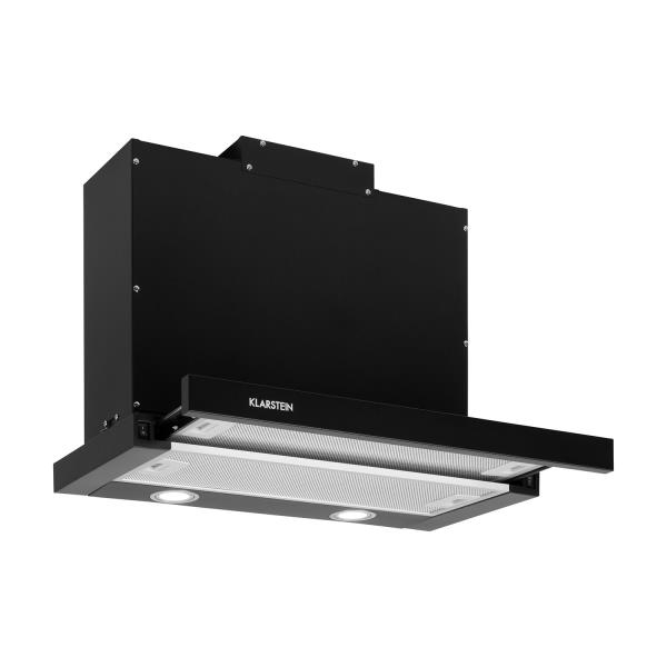 Klarstein Mariana 60, okap kuchenny teleskopowy, 60 cm, 500 m³/h, LED, kolor czarny