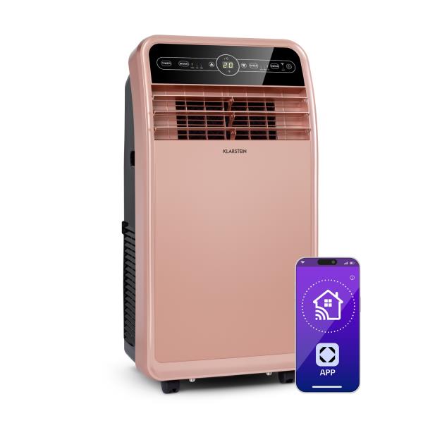 Klarstein Metrobreeze New York Smart 12k, klimatyzator przenośny, 12000 BTU/3,5 kW, klasa efektywności energetycznej A, pilot