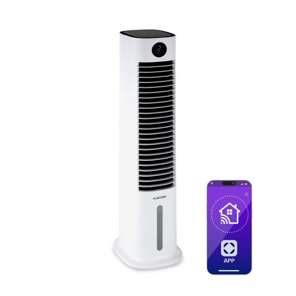 Klarstein Skytower Grand Smart, klimator, 80 W, 480 m³/h, 8 l, przenośny