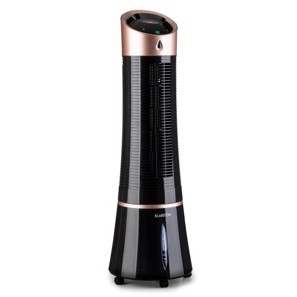 Klarstein Skyscraper Ice, klimator 4 w 1, wentylator, oczyszczacz powietrza, nawilżacz powietrza, 210 m³/h, 30 W, oscylacja, przenośny, pilot