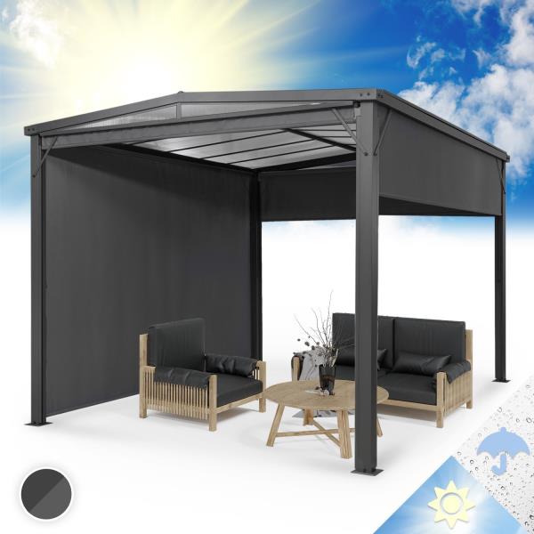 Blumfeldt Pantheon Cortina Solid Sky, altana ogrodowa, pawilon, 3 x 4 m, poliwęglan