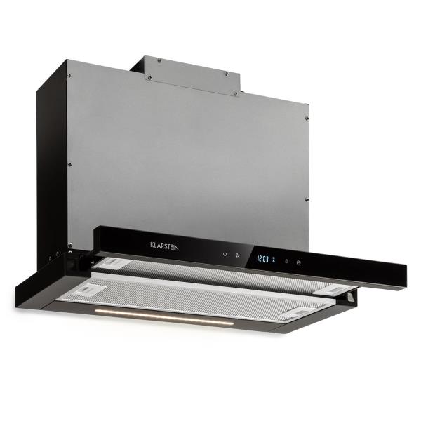 Klarstein Mariana Neo 60, okap kuchenny teleskopowy, 60 cm, 640 m³/h, LED