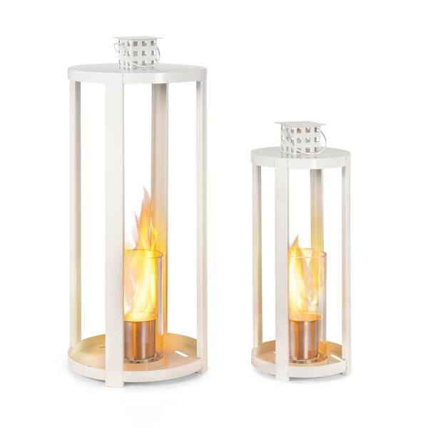 Blumfeldt Fiamme Cilindro, latarnia na bioetanol, 2 sztuki, palnik ze stali nierdzewnej, 0,3 l, czas palenia 4 h