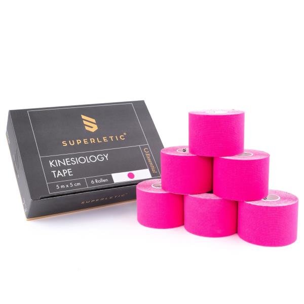 Capital Sports Elek, taśma kinezjologiczna, 6 rolek, 5 m x 5 cm, bawełna i klej akrylowy, wodoodporna