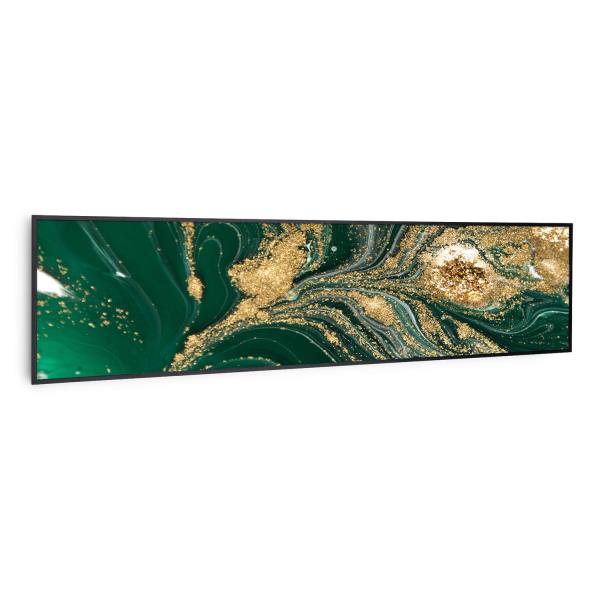 Klarstein Wonderwall Air Art Smart, panel grzewczy na podczerwień, grzejnik, 120 x 30 cm, 350 W, wir