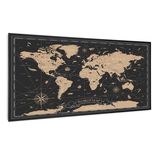 Klarstein Wonderwall Air Art Smart, panel grzewczy na podczerwień, grzejnik, 120 x 60 cm, 700 W, nocna mapa