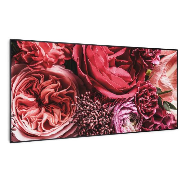 Klarstein Wonderwall Air Art Smart, panel grzewczy na podczerwień, grzejnik, 120 x 60 cm, 700 W, kwiat