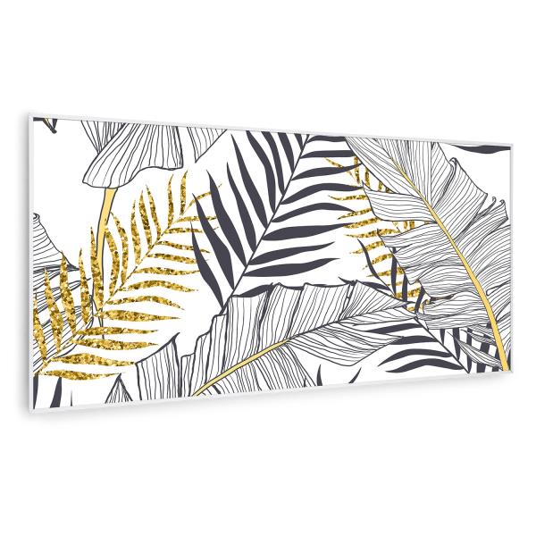 Klarstein Wonderwall Air Art Smart, panel grzewczy na podczerwień, grzejnik, 120 x 60 cm, 700 W, liść