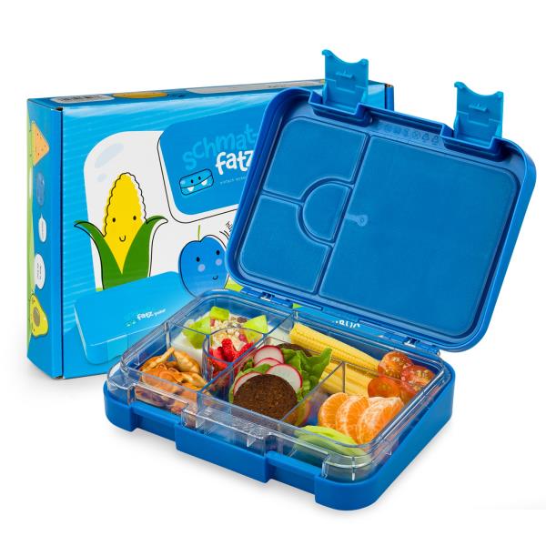 Klarstein Schmatzfatz junior, śniadaniówka, pudełko na lunch, lunch box, 6 komór, 21,3 x 15 x 4,5 cm