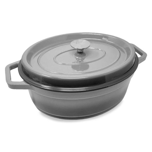 Klarstein Brytfanna Podolica 5,5 litra emaliowany garnek z żeliwa owalny dwa uchwyty