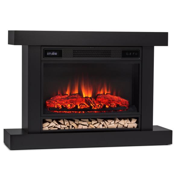 Klarstein Vulsini Hideaway, kominek elektryczny, 1900 W, technologia LED, pilot zdalnego sterowania, biały