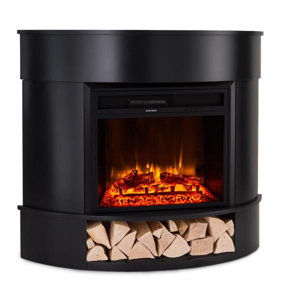 Klarstein Loloru, kominek elektryczny, termowentylator, 900/1800 W, tygodniowy programator, zdalne sterowanie