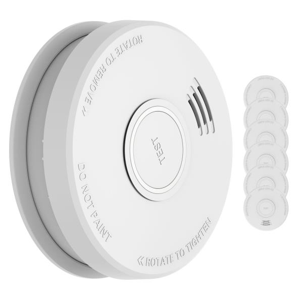 SHD by oneConcept DOF19, czujnik dymu, plastik, sygnał ostrzegawczy: 85 dB, zasilanie bateryjne 9 V