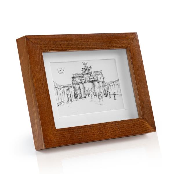 Casa Chic Kenton, ramka na zdjęcia, prostokątna, 14 x 9 cm, passe-partout, szkło