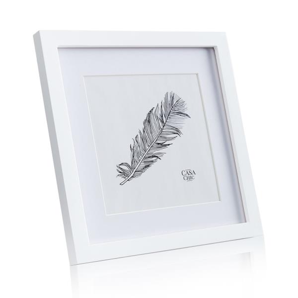 Casa Chic Everton, ramka na zdjęcia, kwadratowa, 24,4 x 24,4 cm, passe-partout, szkło