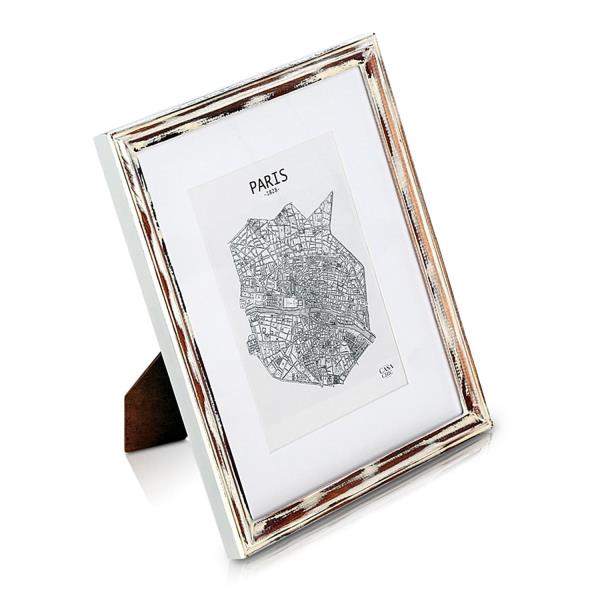 Casa Chic Lancaster, ramka na zdjęcia, prostokątna, zdjęcia 24,8 x 19,3 cm, passe-partout, drewno