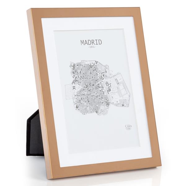 Casa Chic Berwick, ramka na zdjęcia, prostokątna, zdjęcia 17 x 12 cm, passe-partout, szkło