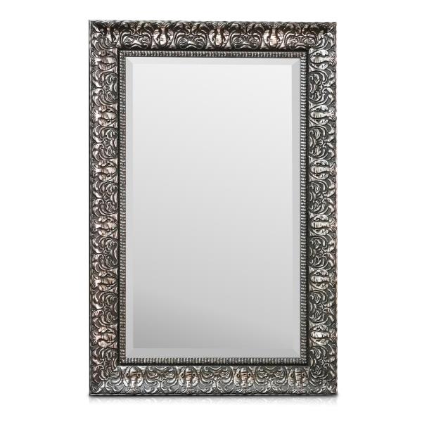 Casa Chic Manresa, lustro ścienne, drewniana rama, prostokątne, 90 x 60 cm, styl vintage