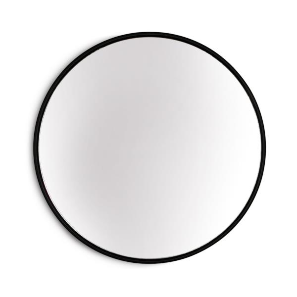 Casa Chic Fournier, lustro ścienne, metalowa rama, okrągłe, Ø 58,8 cm