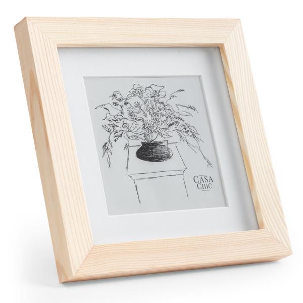Casa Chic York, rama na zdjęcia, kwadratowa, zdjęcia 15 × 15 cm, mocowanie, szkło