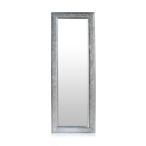 Casa Chic Norwich, lustro ścienne, drewniana rama, prostokątne, 130 x 45 cm, mozaika