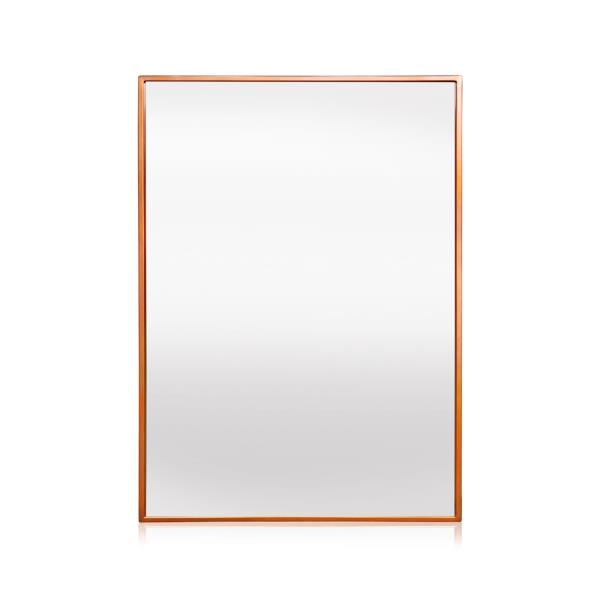 Casa Chic Croxley Lustro ścienne w metalowej prostokątnej ramie, 70 x 50 cm