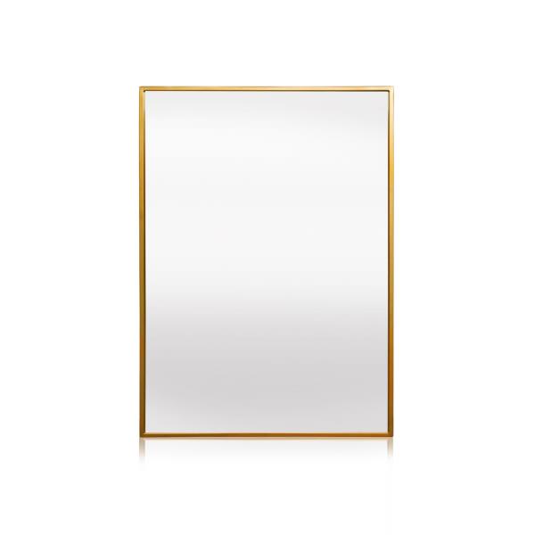Casa Chic Croxley, lustro ścienne, metalowa rama, prostokątne, 90 x 60 cm