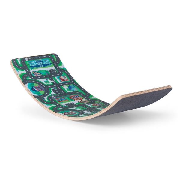 BoarderKING Balance Board Kids, deska do balansowania dla dzieci, od 3 lat, antypoślizgowa, filcowa powierzchnia