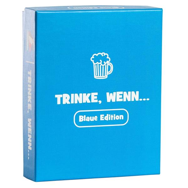 Spielehelden Trinke wenn... Blaue Edition/Wypij, kiedy... edycja niebieska, gra alkoholowa, 100+ pytań, liczba graczy: 2+, wiek: od 18 lat, język niemiecki
