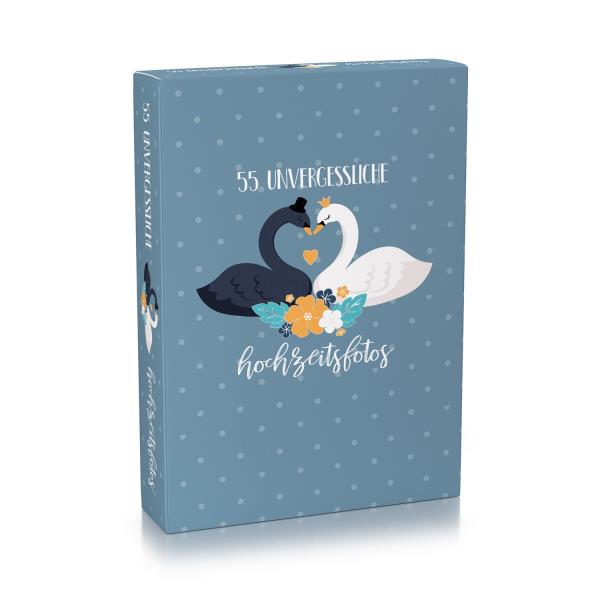 Spielehelden 55 unvergessliche Hochzeitsbilder/55 niezapomnianych zdjęć ślubnych, gra fotograficzna, 55 kart, format kieszonkowy, język niemiecki