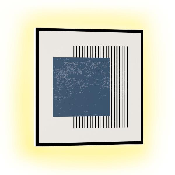 Klarstein Mojave 500 Smart, panel grzewczy na podczerwień 2 w 1, grzejnik, 60 x 60 cm, 500 W, podświetlenie RGB