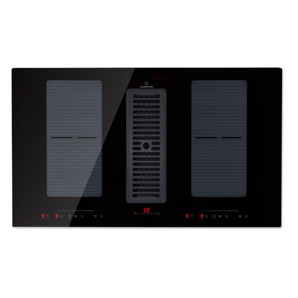 Klarstein Full House Down Air System, płyta indukcyjna z okapem, klasa energetyczna A