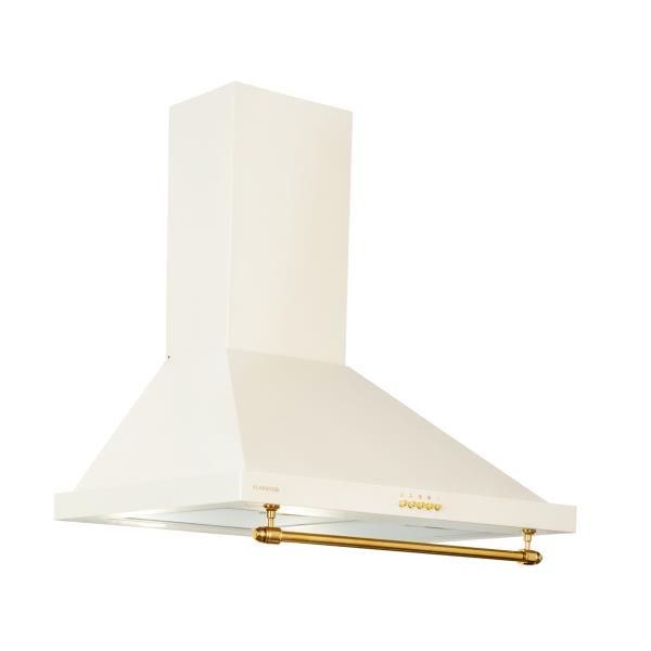 Klarstein Montblanc 60, okap kuchenny przyścienny, 60 cm, 610 m³/h, 165 W, 2 x 1,5 W, LED, reling