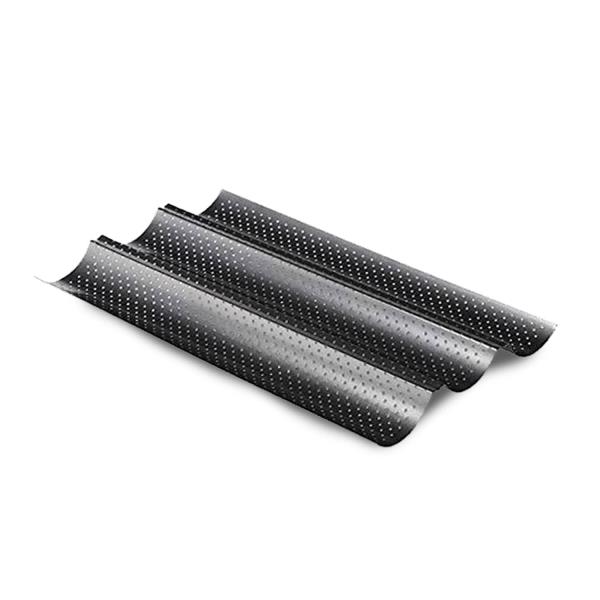 Feelino Forma do pieczenia bagietek, blacha, 3 bagietki