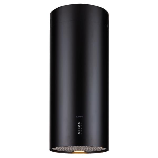 Klarstein Bolea, okap kuchenny wyspowy, Ø 38 cm, wyciąg/pochłaniacz, 600 m³/h, LED, filtr węglowy