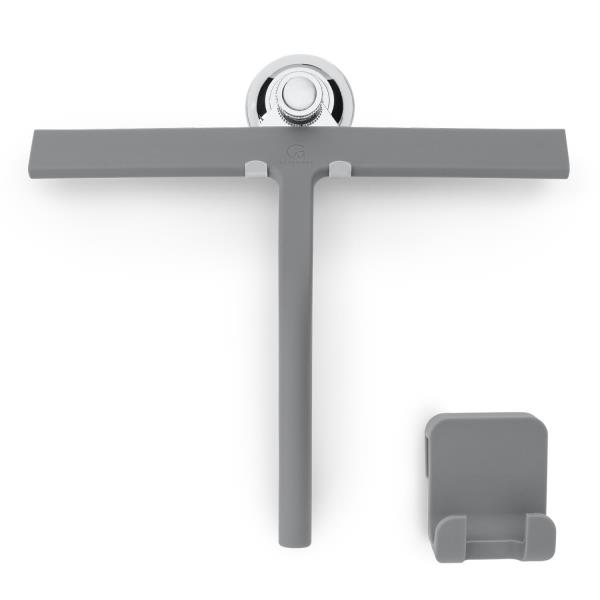 Gütewerk by blumfeldt Blaze, ściągaczka do kabiny prysznicowej, 28 cm, silikon, stal nierdzewna, nowoczesny design