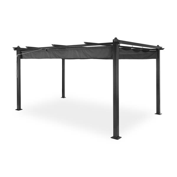 Blumfeldt Pantheon, altana ogrodowa, pawilon, dach przeciwsłoneczny, 3 x 4 m, aluminium, poliester