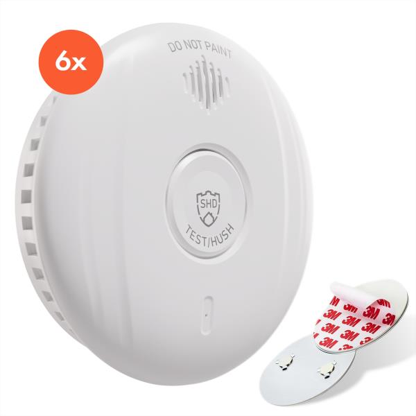 SHD by oneConcept DOF Pro10, czujnik czadu i dymu, uchwyt magnetyczny, sygnał ostrzegawczy: 85 dB, 10-letnia żywotność baterii