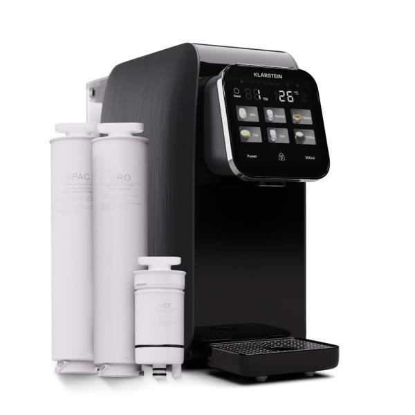Klarstein AquaLine 3L, dystrybutor wody filtrowanej, 5-stopniowa filtracja, 6 temperatur wody, pojemność 3 l