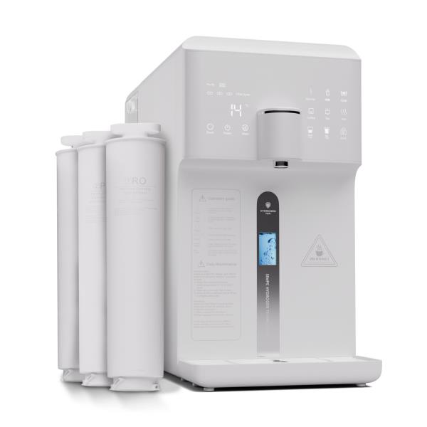 Klarstein AquaFina 6L uzdatniacz wody 5-stopniowa filtracja 6 temperatur wody pojemność 6 litrów wzbogacanie wodorem biały