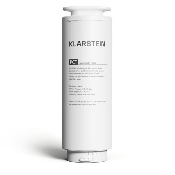 Klarstein Akcesoria do filtrów PureLine PCT / zamienniki 3-stopniowych filtrów do osadów Pre/Post Carbon