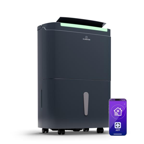 Klarstein DryFy Pro Connect Smart, osuszacz powietrza, WiFi, kondensacyjny, 30 l/doba, 25-30 m²