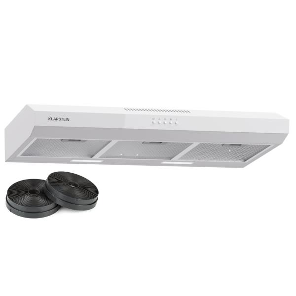 Klarstein Contempo 90 wyciąg podblatowy 90cm 200m³/h LED stal nierdzewna akryl